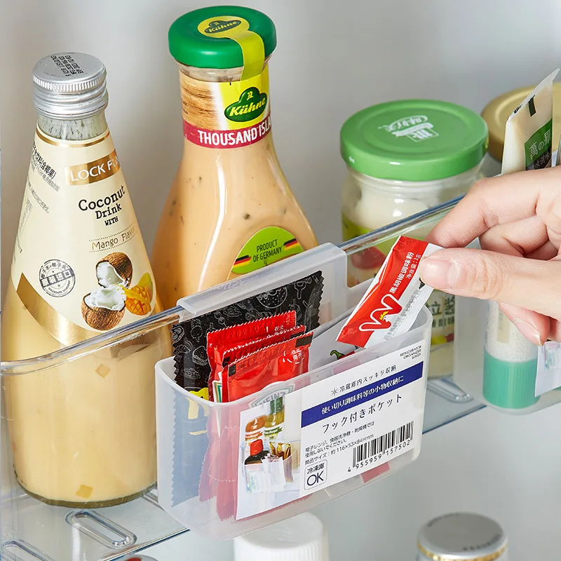 

Kitchen Adjustable Organizer Kitchen Storage Box Refrigerator Storage Rack Hanging Storage Holders Shelf Home Organiser