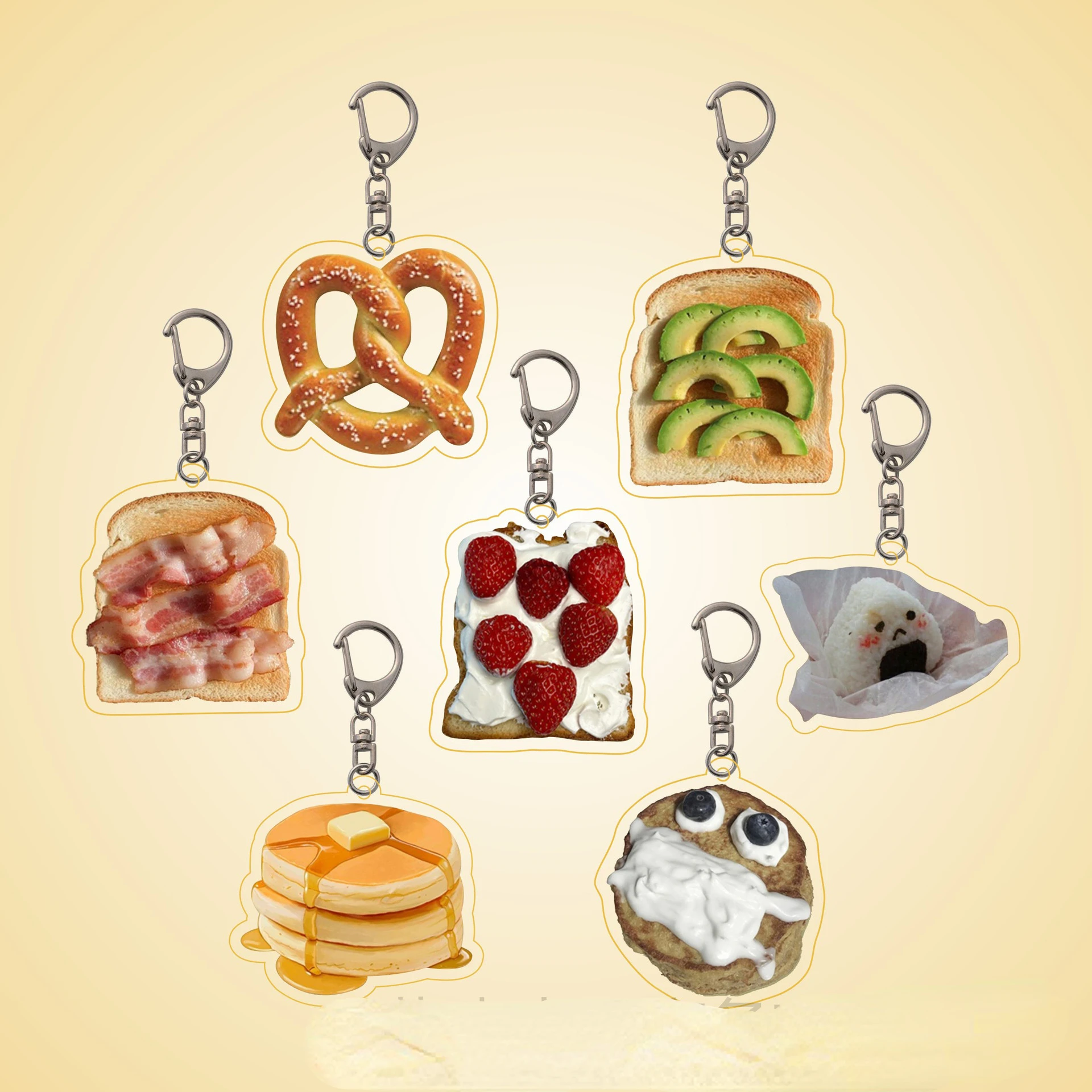 Creative Cartoon Food Simple Lovely Key Chain Fun Sweet Pers