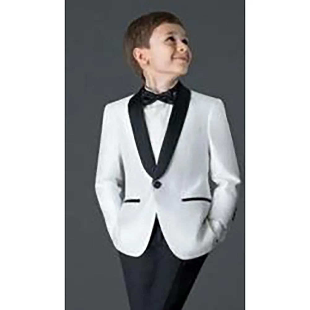 Новый стиль 2023, костюмы для мальчиков на свадьбу, Детский костюм, Новый Черный/Белый детский Свадебный костюм на выпускной, блейзеры для мальчиков (пиджак + брюки + галстук) | AliExpress