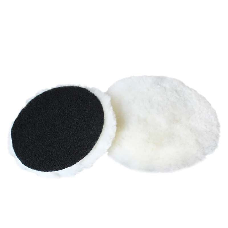5 Sizes 75-180mm Wool Polishing Disc Waxing Polishing Buffing Car Paint Care Polisher Pads For Car Auto Washing Accessories images - 6