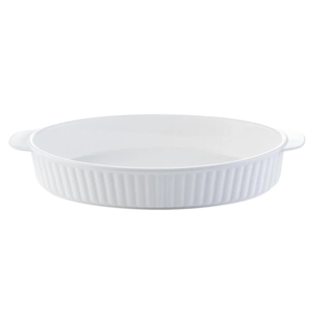 

Round Baking Dish Glass Oven Bakeware Household Baking Pan Broiling Pan Oven Amphora Bread Pan Porcelain Pie Pan