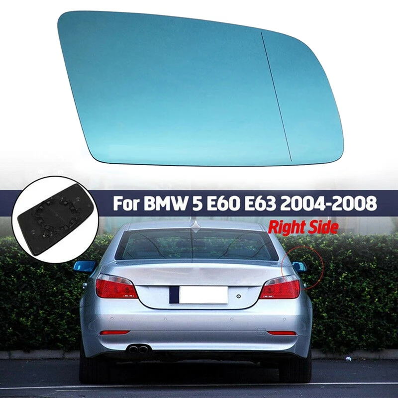 

Door Wing Side Mirror Glass Heated With Backing Plate For -Bmw 5 Series E60 E61 E63 E64 2003-2010
