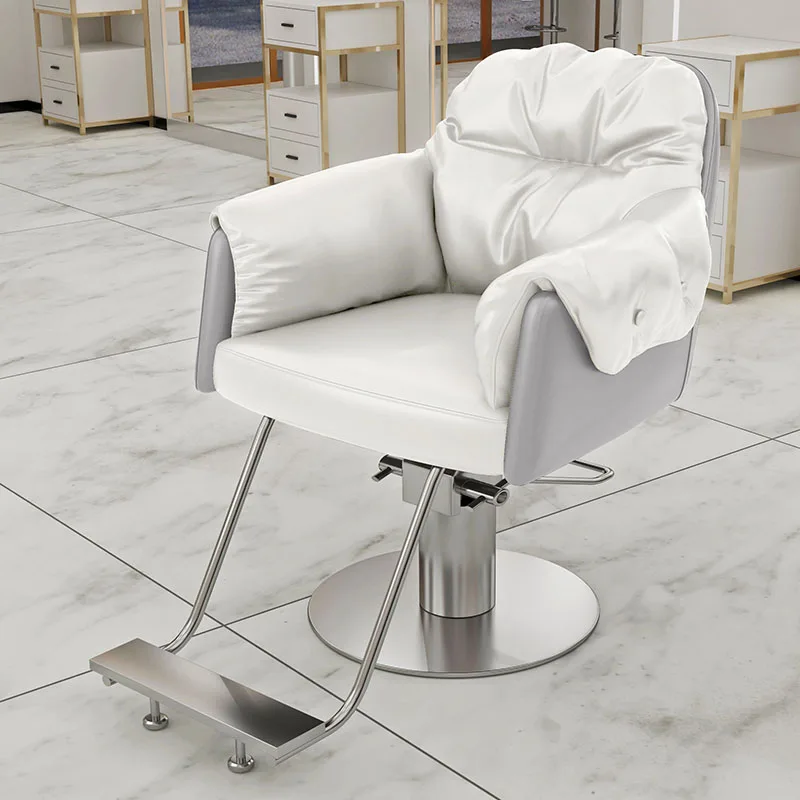 

Удобные парикмахерские кресла, откидной макияж, косметическое эстетическое парикмахерское кресло, металлический стул Silla Barberia, салонное оборудование