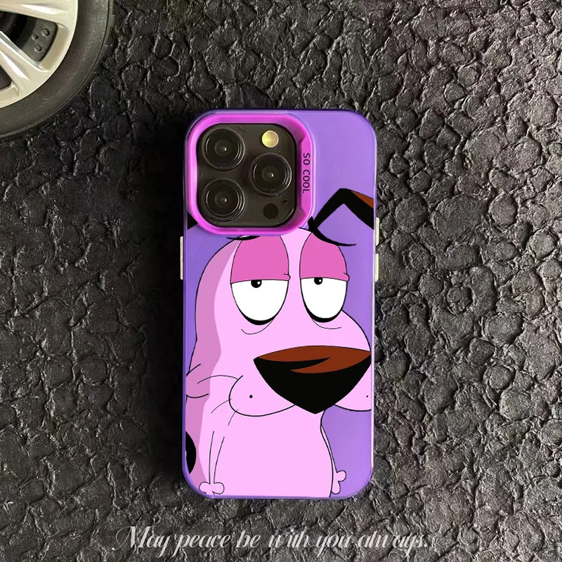 Чехол для телефона CARTOON COURAGEOUS Cowardlys Dog Oppo A3x A60 A79 A98 A78 A58 A38 A18 A57 A76 A36 A94 A74 A55 4G 5G Matte Back