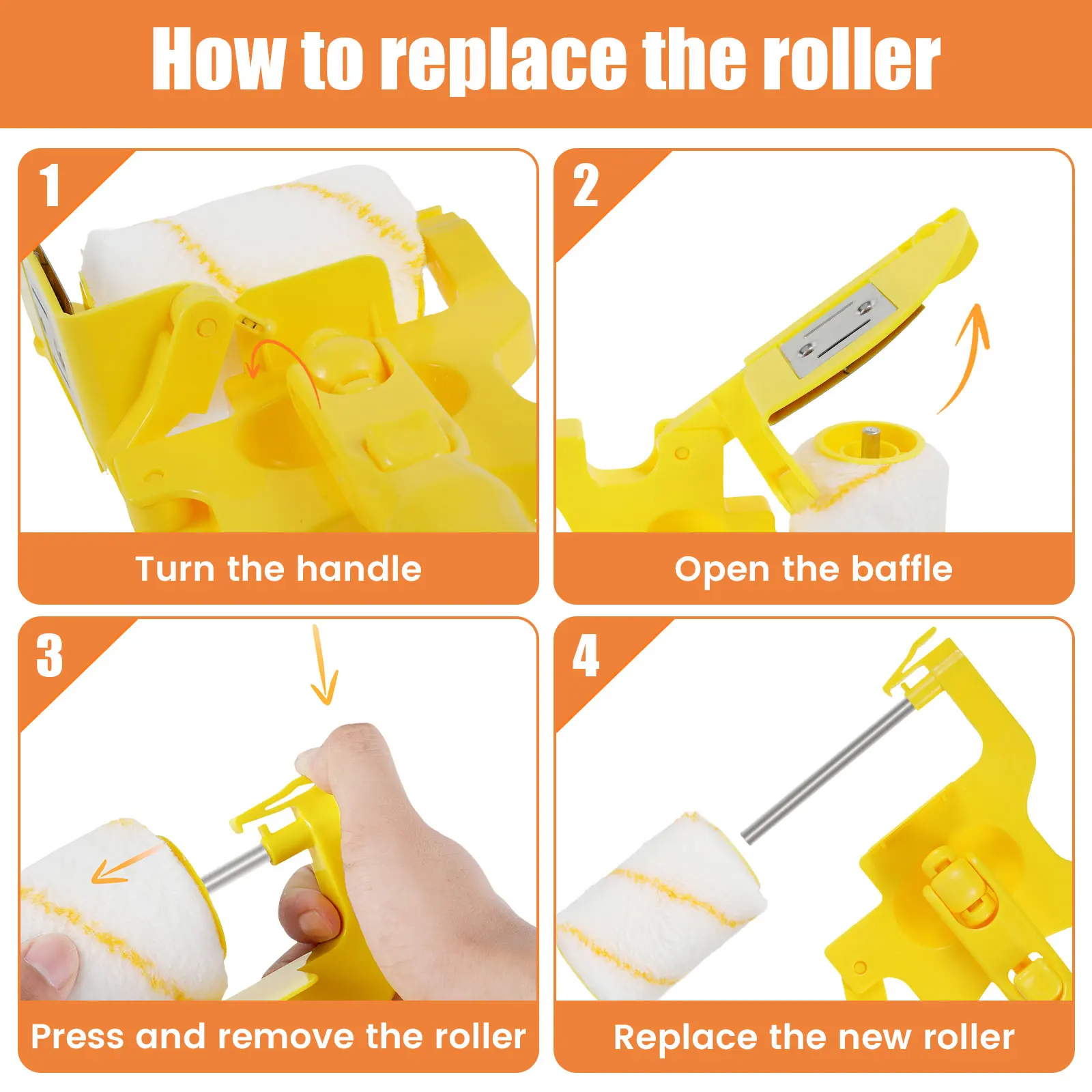 Набор кисточек для окраски набор ручек обрезки стен и краски комбинированный