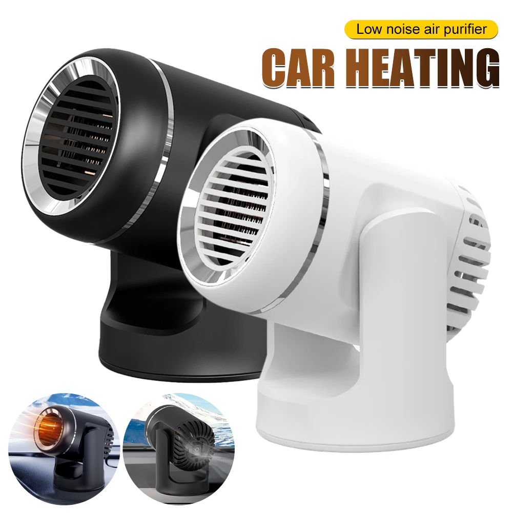 

Car Heater 130W 12V Portable Car Heater Fan 360-Degree Heating for Auto Windshield Defroster Car Anti-Fog Heater Accessories