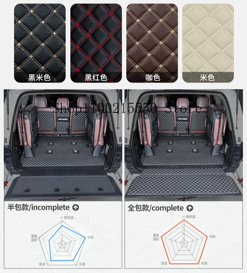 Коврик для багажника автомобиля подкладка груза Toyota Land Cruiser 2009 2010 2011 2012 2013 2014 2015 2019
