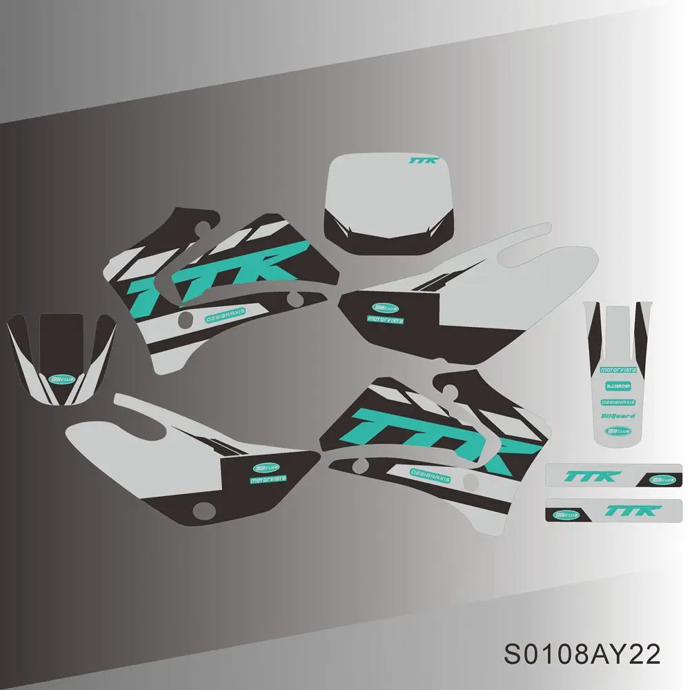 Для YAMAHA TTR 125 TTR125 2000 2001 2002 2003 2004 2005 2006 2007 графические наклейки мотоцикл фон