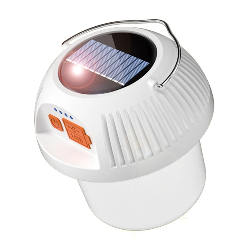 

Solar LED Camping Light USB Rechargeable Bulb Outdoor Tent Lamp Portable Lanterns Emergency Lights