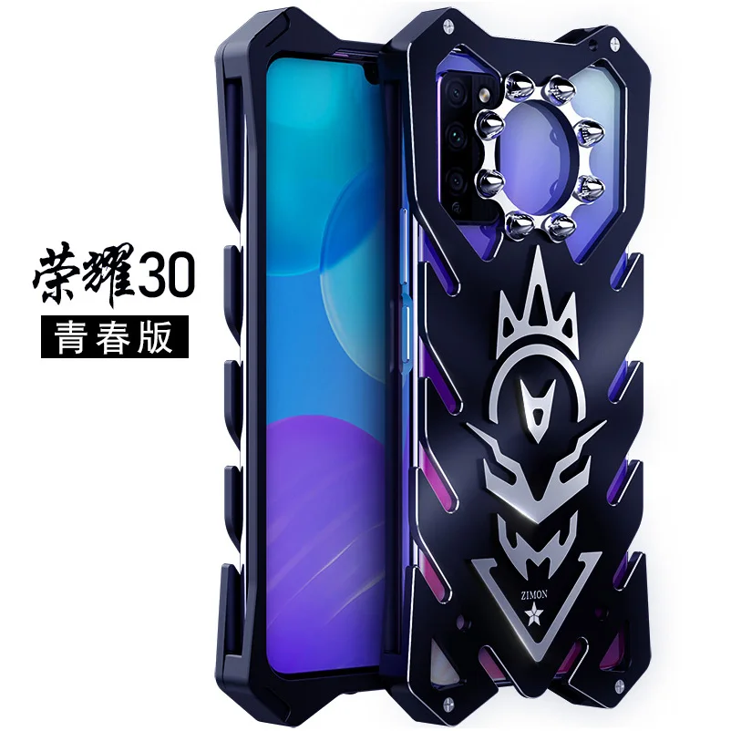 Metal Steel Machinery Series Cases Powerful For Honor V40 50 Se X20 30 9 Lite Magic 3 Honor50 Se Pro Aluminum CASE Cover