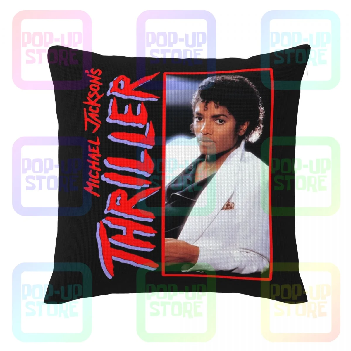 Веселый Майкл Джексон альбом-триллер Фотографическая льняная наволочка
