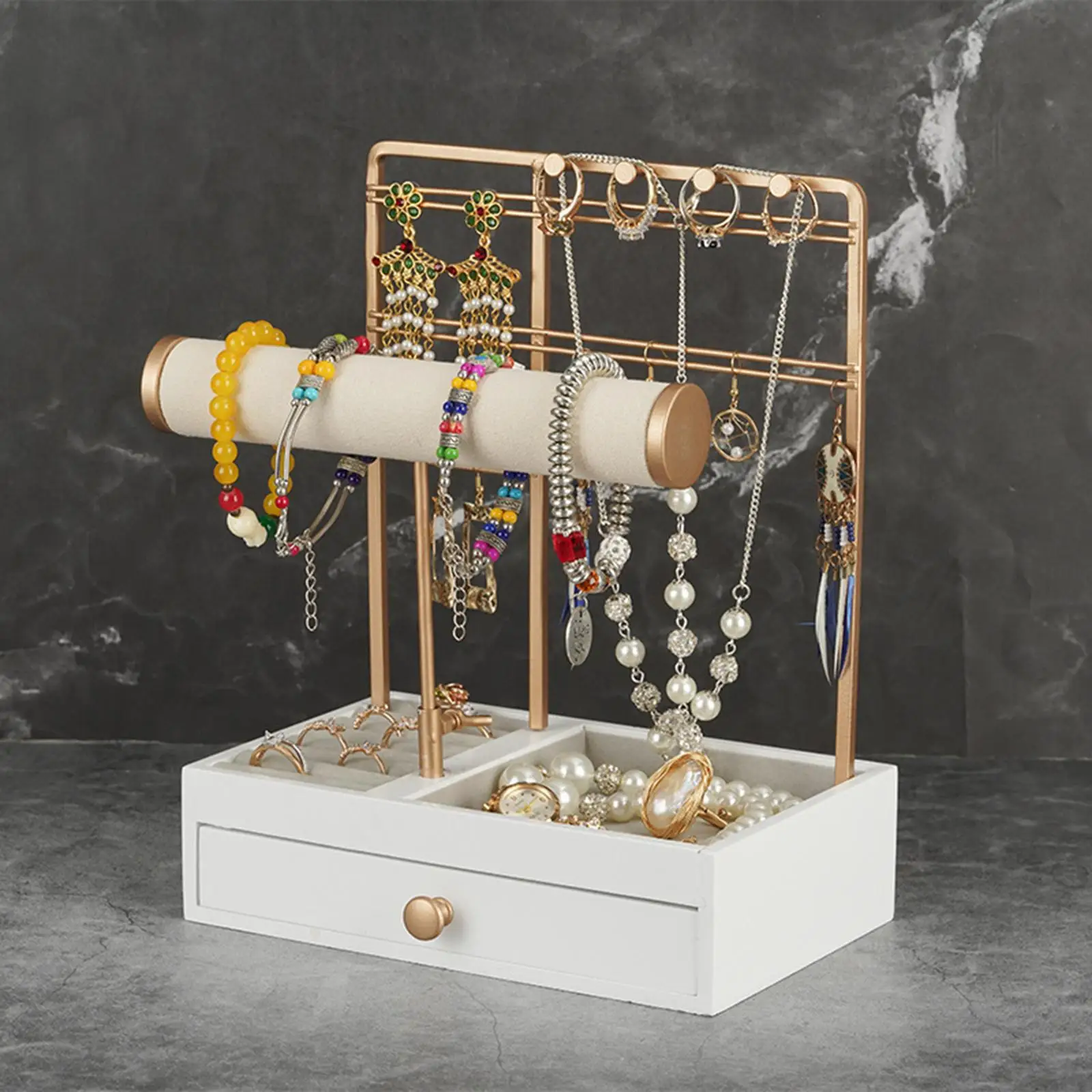 Jewelry Display Organizer Rack Necklace Drawer for Bangle Earrings Bracelet 2023 New
