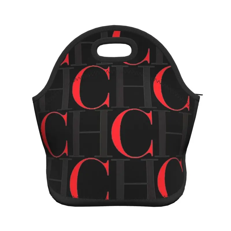 

Insulated Neoprene Lunch Bag Black luxury brand designer purses and handbags