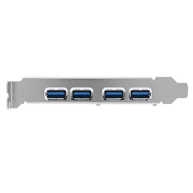 Фото Контроллер USB 3.0 с 4 портами, плата расширения PCI Express (PCIe) 3X, 4x USB 3.0, дополнительная карта USB 3.0 №3