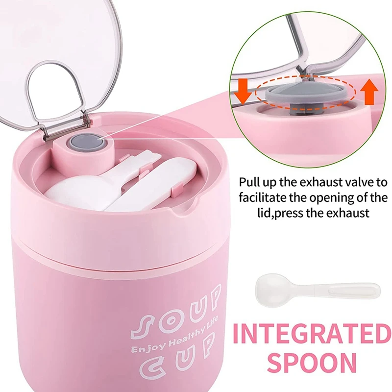 Изолированный пищевой контейнер термос из нержавеющей стали для детей и