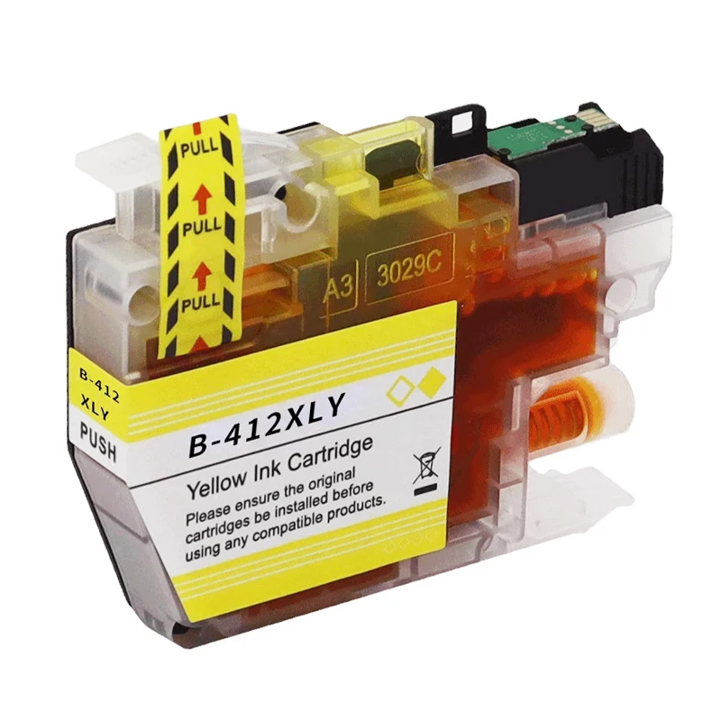 LC412 Совместимый картридж с красящими чернилами для принтера Brother MFC-J7100CDW J7300CDW J5340DW