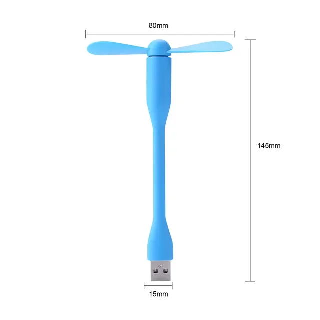 

Flexible Bendable USB Fan For Power Bank Laptop PC AC Charger Portable Hand Fan Computer Summer Gadget