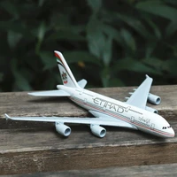 etihad a380 airplane diecast aircraft model 6 metal plane aeroplane home office decor mini moto toys for children