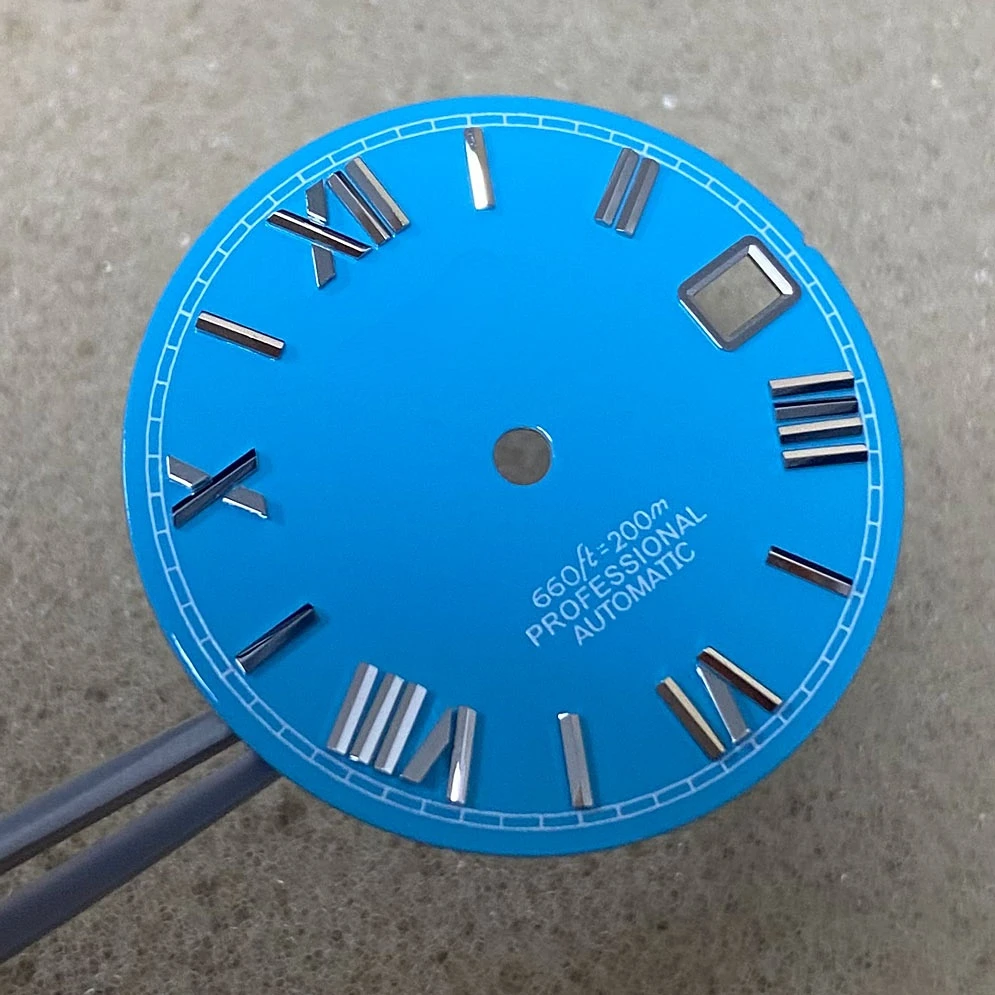 S Enamel Rome Modified Watch Accessories 28.5mm Watch Dial Noctilucent Dial Suitable for NH35/36/4R/7S Movement