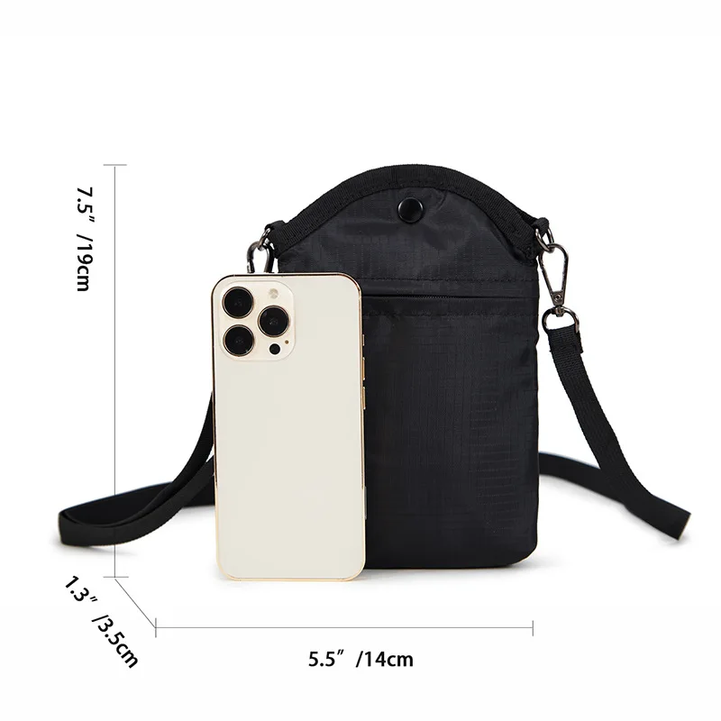 Trendy Unisex Mini Crossbody Bag: Lightweight Sports Shoulder Bag, Men's Small Messenger Phone Bag