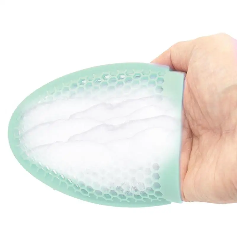 

Facial Scrubber Face Cleansing Brush Facial Cleansing Sponge Honeycomb Shape Shower Accessories For Smoother Softer Looking Skin