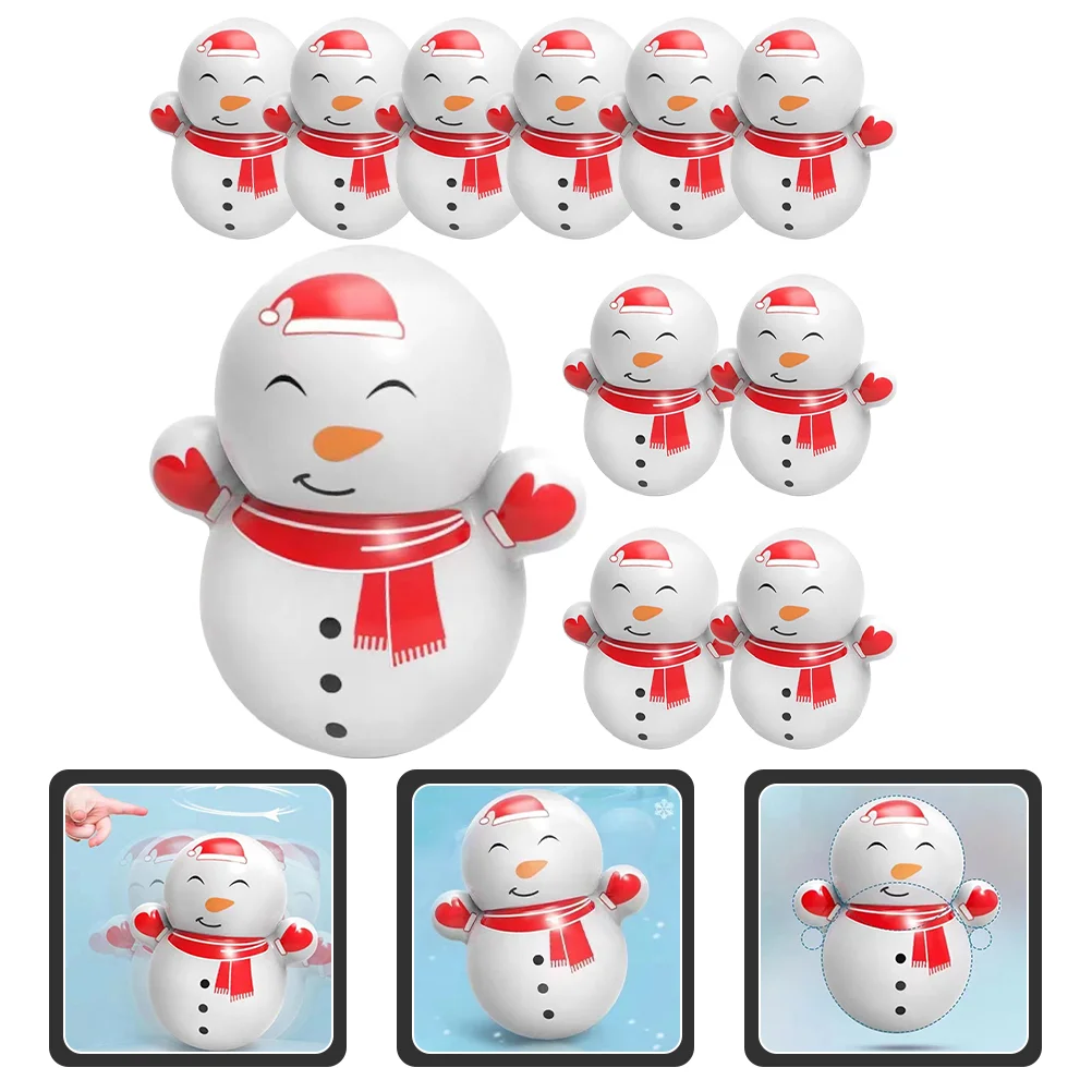 

Snowman Christmas Party Figurine Statue Figuretumbler Decor Table Toys Babymini Plaything Birthday Supplies Decoration Fillers