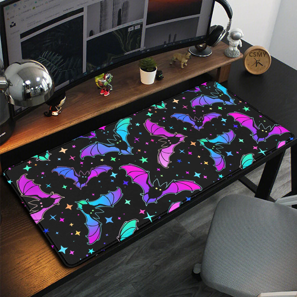 Симпатичный цветной коврик для мыши в виде грибов и листьев причудливый Луны