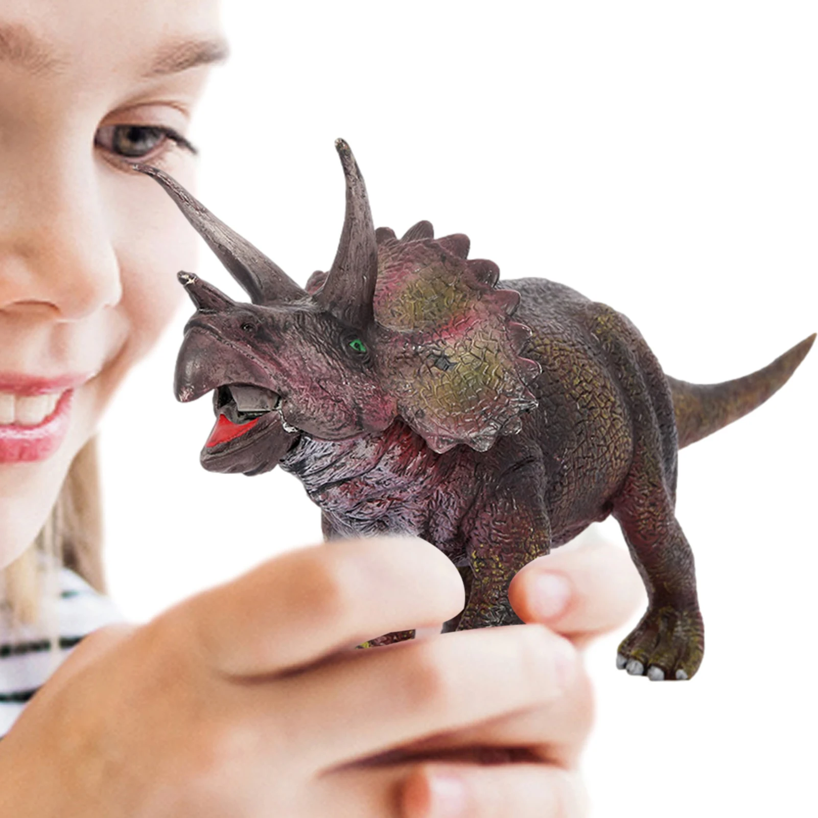 

Игрушки-Динозавры Triceratops, реалистичные игрушки-динозавры, модели динозавров с открытым и закрытым ртом, сувениры для вечеринки динозавров