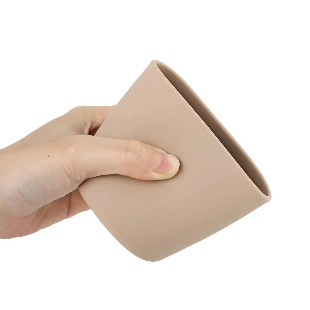 Милая детская бутылка для воды портативная антиожоговая силиконовая чашка