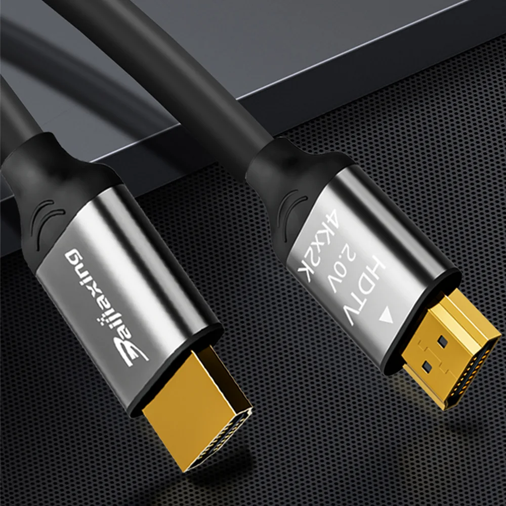 Высокоскоростной кабель HDMI 4K 18 Гбит/с плетеный 2.0 HDR 3D совместимый с MacBook Pro 2021 UHD