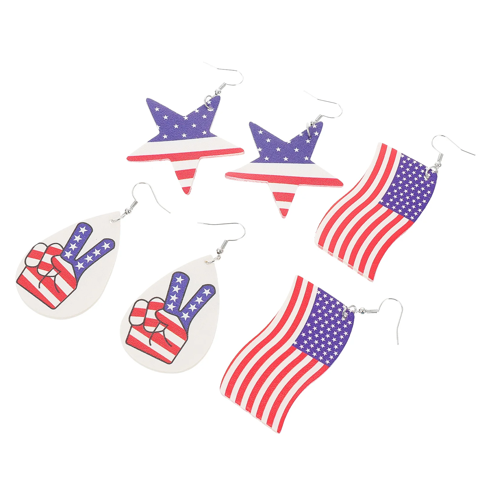 

Independence Day Ear Pendants Party Jewelry Exquisite Earrings Danglers Women