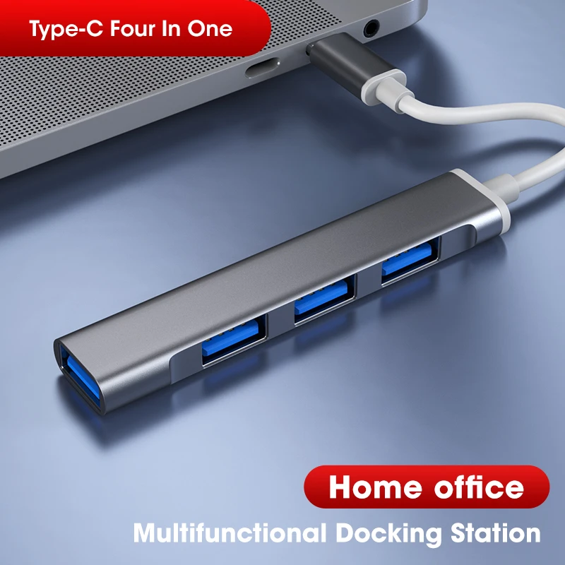 

Type C HUB USB C To Multi USB 3.0 HUB Adapter Dock for MacBook Huawei Mate 40 Computer USB-C 3.0 Splitter Network Card USB Lan
