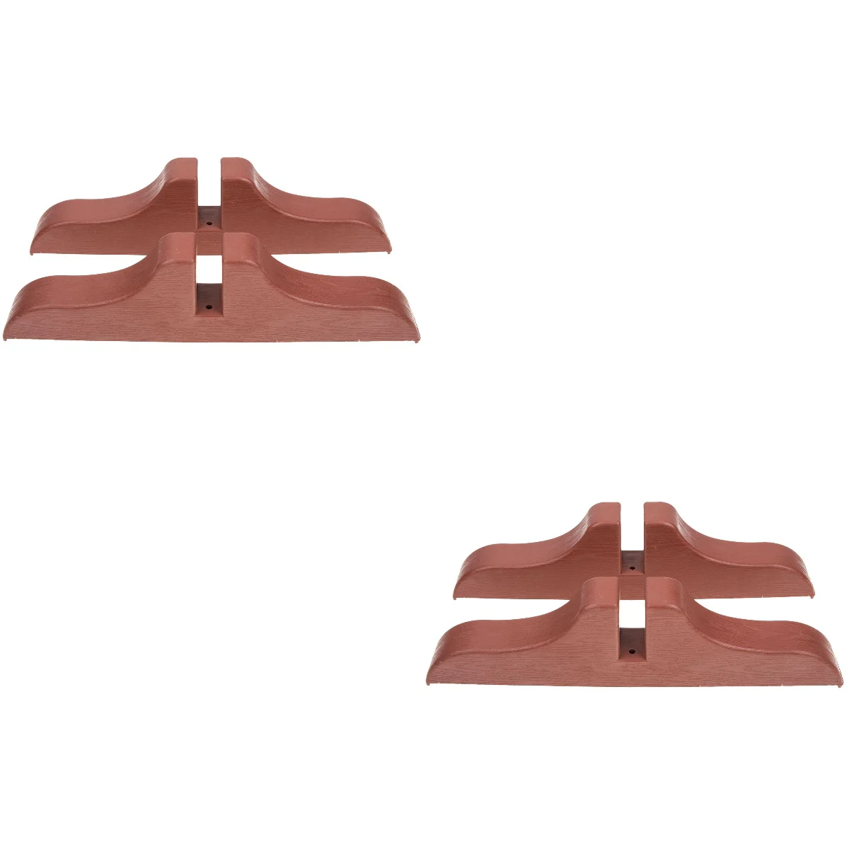 

4 Pcs Appendix Screen Clips Home Supply Decor Office Cut Room Privacy Household Feet Divider Stand Plastic Base Wear-resistant