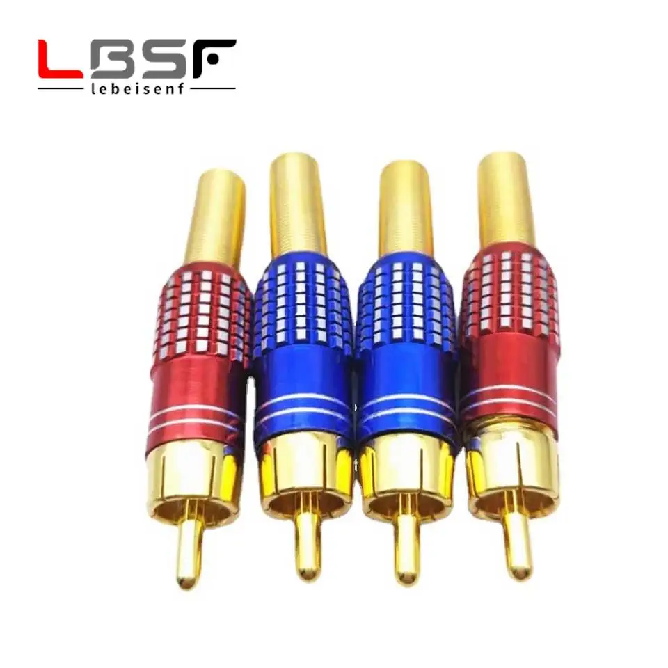 

4 шт./2 пары, штекеры для сварки аудио и видео