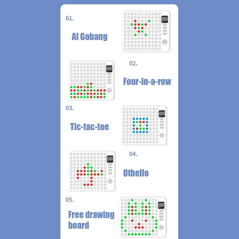 inteligentne gry planszowe 9 в 1. Inteligentna przenośna konsola do gier w szachy. Wielofunkcyjne Zajęcia wczesną nauka. Gry dla