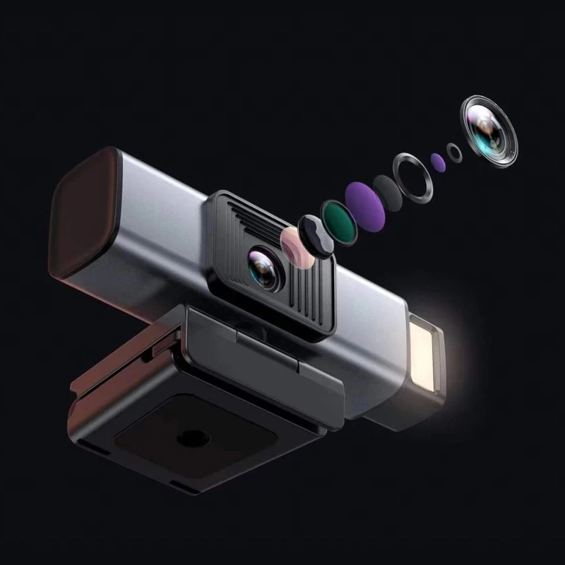 

Веб-камера 2K с высоким разрешением и широкоугольным встроенным микрофоном, USB 2,0