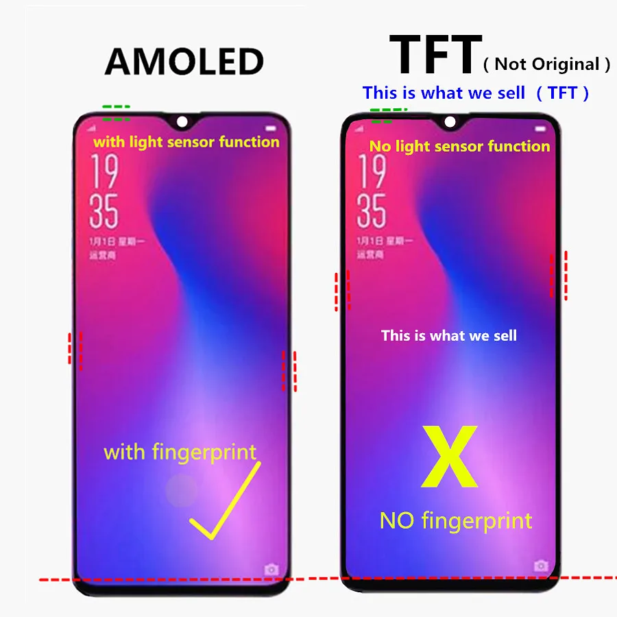 ЖК-дисплей 6 4 &quotTFT для OPPO Realme XT RMX1921 детали замены ЖК-дисплея Oppo X2 RMX1991 - купить по