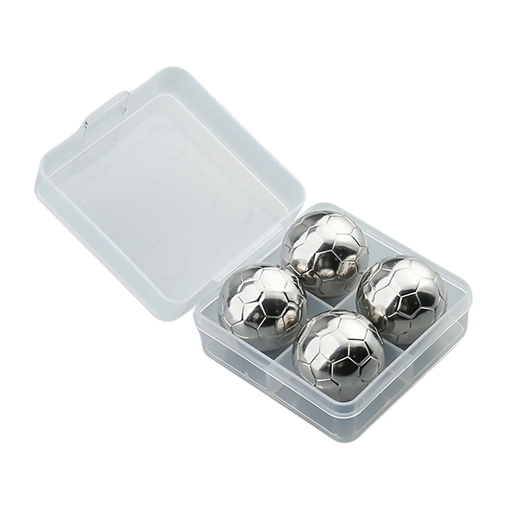 

Ice Cubes Whiskey Stones Beverage Steel Metal Chilling Stainless Cube Soccer Drink Gift Set Cooling Lids Block Beer Drinks