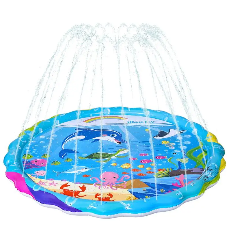 

Игровой коврик IBASETOY из ПВХ, игрушка-Дождеватель для игр в воде, игрушечный коврик для распыления воды для наружного бассейна, сада, парка