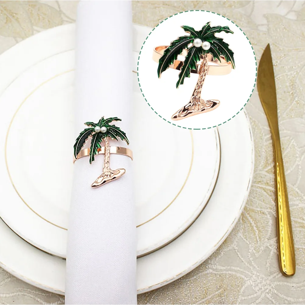 

4pcs Tree Napkin Holder Ornament Napkin Holding Ring Tree Napkin Holder Napkin Holding Buckle Napkin Buckle