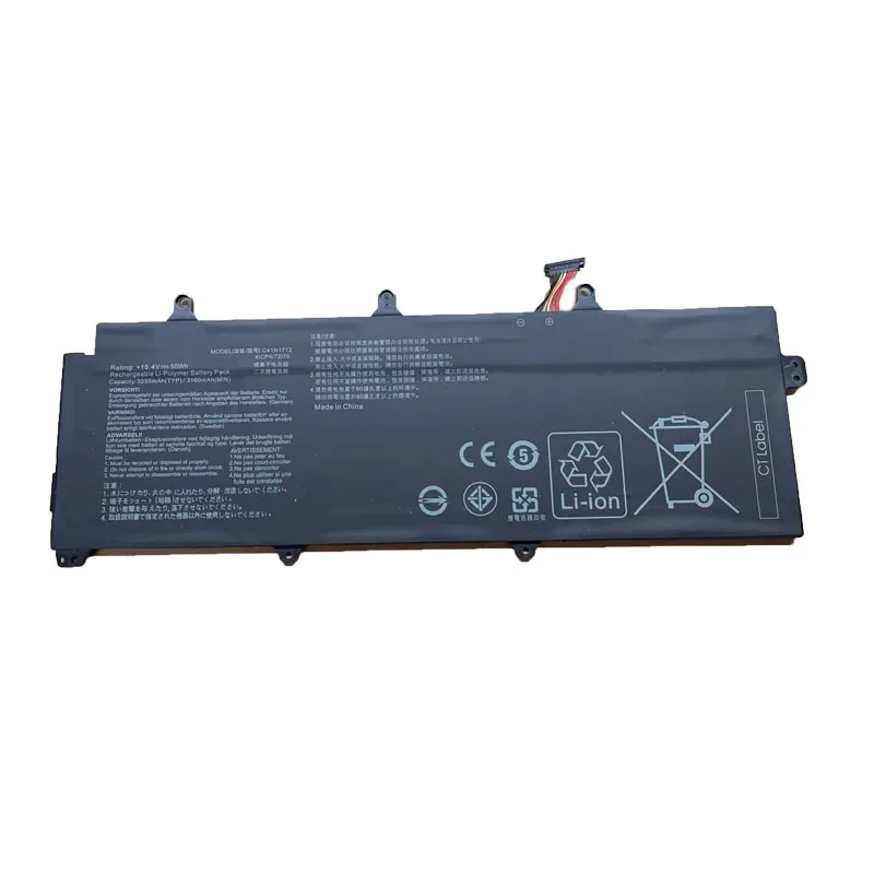 C41N1712 50Wh 15 4 V Аккумулятор для ноутбука Asus GX501 GX501GI GX501G GX501GM GX501GS GX501VS-XS71 0B200-02380100