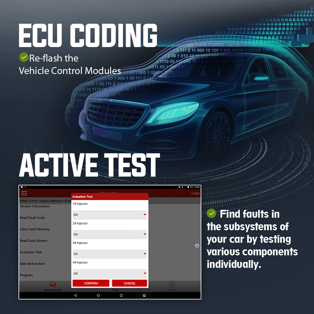 Диагностический сканер LAUNCH X431 V + Plus PRO диагностический прибор для автомобиля 10