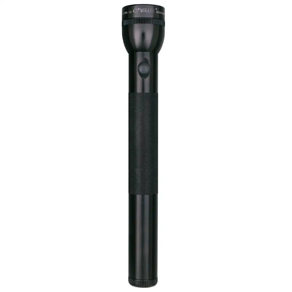 

Standard 4-Cell D Black Aluminum Flashlight