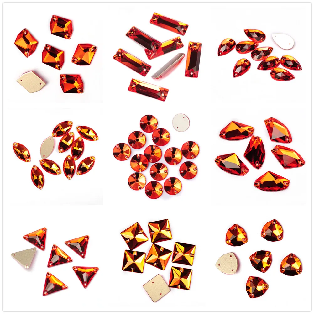 YANRUO гиацинт с плоской спинкой драгоценный камень для шитья хрустальные