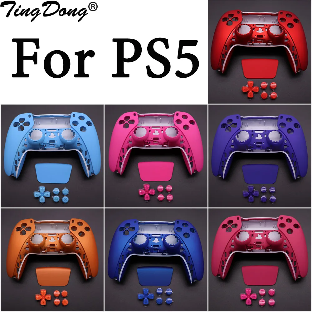 DIY Front + Back Controller Housing Shell Replacement Part For Sony PS5 Gamepad Handle Cover Case Plastic Touchpad Key Buttons