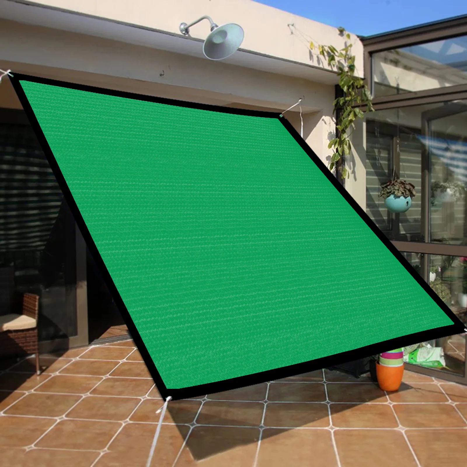 

Sun Shade Sail Anti-UV Sunblock Shading Cloth Net for Patio Garden Outdoor Courtyard Patio Greenhouse Pergola