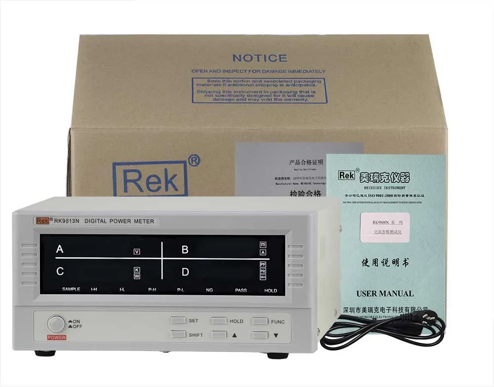 

RK9813N Power meter 0-20A 0-600V