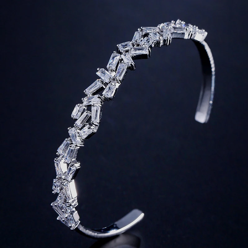 Модный Женский Браслет С Кубическим Цирконием Классический Геометрический