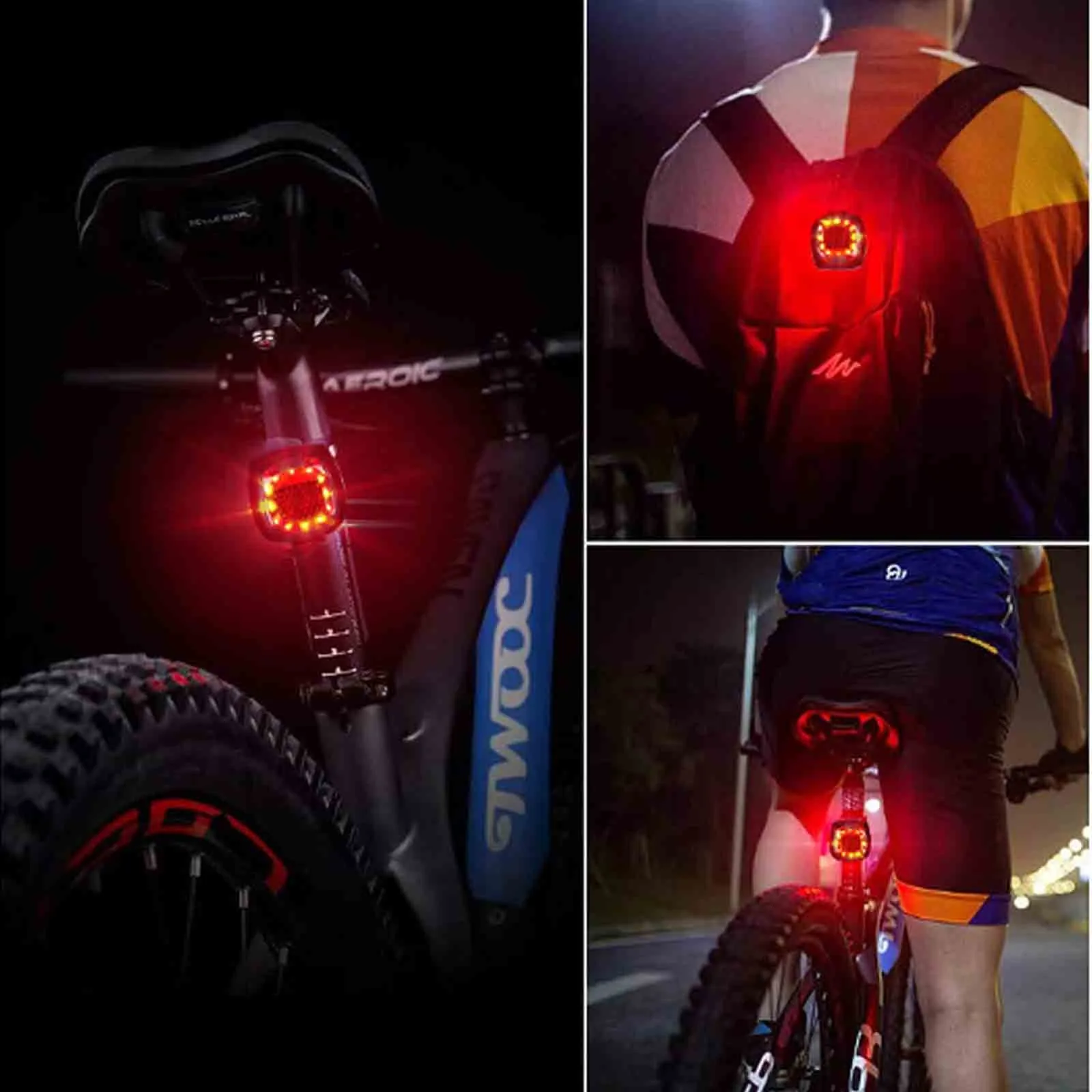 

Велосипедный умный задний фонарь, стоп-сигнал с датчиком, влагозащита Ipx6, зарядка через Usb, аксессуары для горных велосипедов