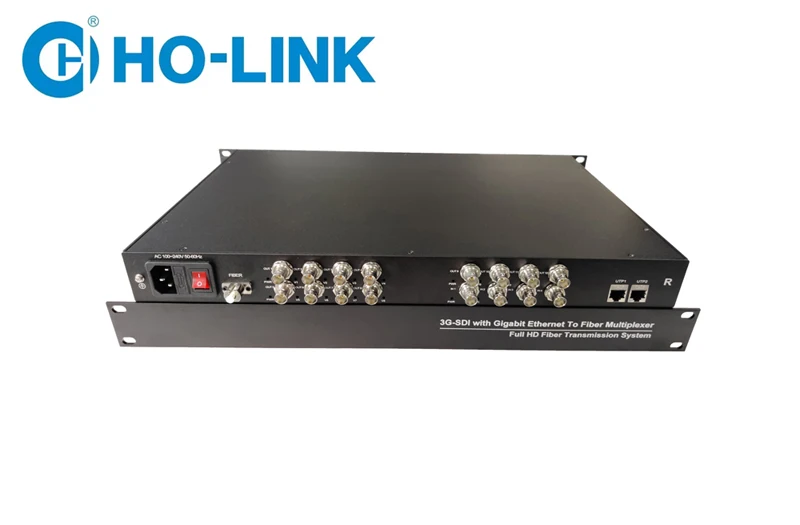 Оптоволоконный преобразователь видео/Ethernet 3G SDI 1080P HD